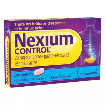 Nexium Control 20 mg Ésoméprazole comprimés gastro-résistants