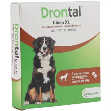 Drontal P XL Cão 2 Comprimidos Vétoquinol