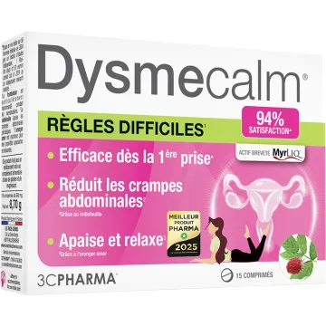 3C Pharma DysmeCalm Schmerzhafte Periode 15 Tabletten