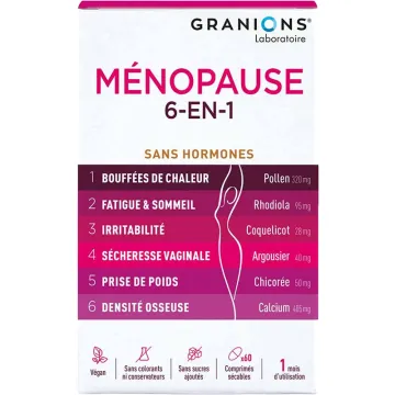 Menopause 6 en 1 Granions 60 Comprimés