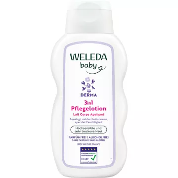 Weleda Bébé Derma Lait Hydratation Intense 3en1 200 ml