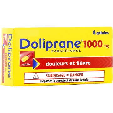 DOLIPRANE 1000 mg 8 capsule Sanofi aventis