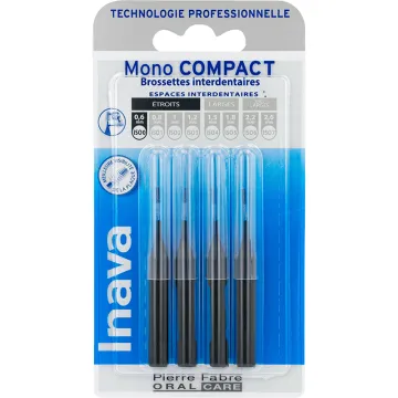 Cepillos interdentales Inava Mono Compact 0,6 mm