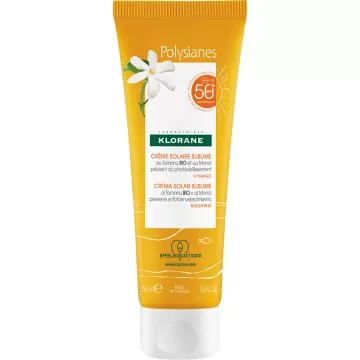 Klorane Polysianes Солнцезащитный крем SPF50+ Sublime