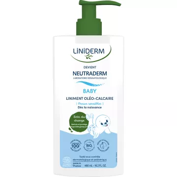 Liniderm Linimento Oléo-Calcaire Soin pour le Change 480 ml