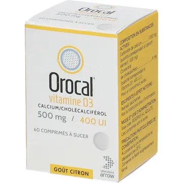 Orocal Cálcio Vitamina D3