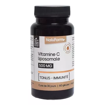 Nat & Form Lipossomal Vitamina C 60 Cápsulas Vegetais