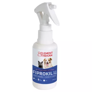 Clément-Thekan Fiprokil chat et chien spray antiparasitaire