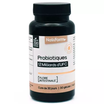 Nat & Form Nutraceutique Probiotiques Flore Intestinale 30 gélules