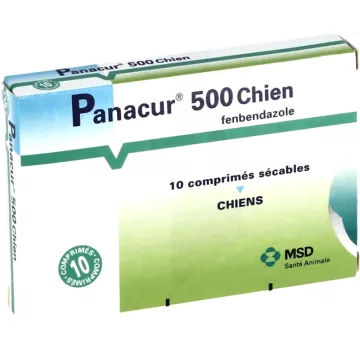 PANACUR 500mg Cane 10 compresse sverminanti