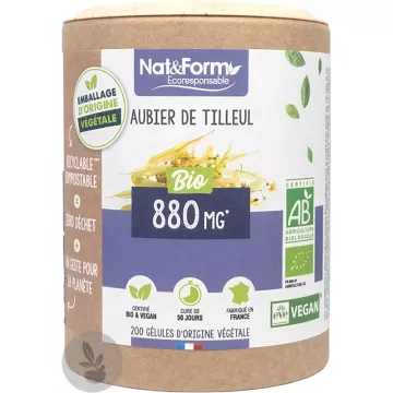 Nat & Form Sapwood Organic 200 Cápsulas Vegetais 
