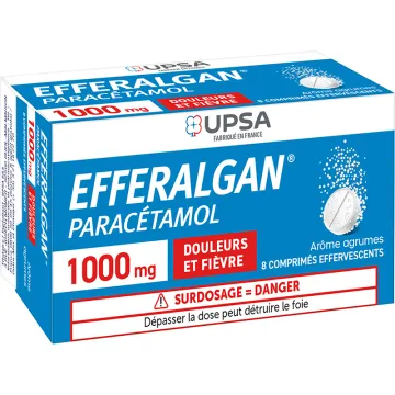 EfferalganMed Paracetamol 1000 mg 8 bruistabletten