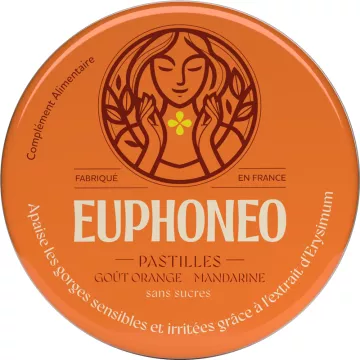 Euphon-eo Sore Throat 50 Sucking Lozenges Orange Tangerine