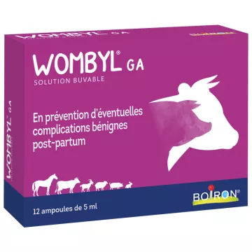 Wombyl GA Boiron Homéopathie Vétérinaire Solution Buvable 12 ampoules de 5 ml  