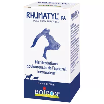 Rhumatyl Boiron 30ml Veterinaire homeopathie bij hond en kat