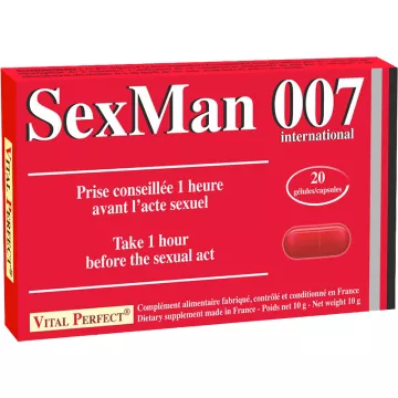 Vital Perfect Sexman 007 20 Natural aphrodisiac capsules