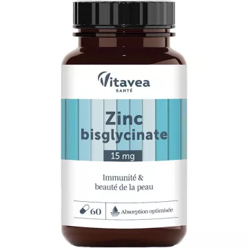 Vitavea Zinc Bisglycinate 15 mg Immunity & Skin Beauty 60 capsules