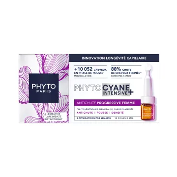 Phytocyane Intensive+ Progressieve behandeling tegen haaruitval voor vrouwen 12 x 5 ml