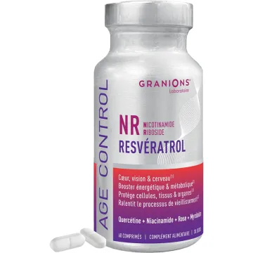 Granions Age Control NR Resvératrol Anti-Âge & Énergie Cellulaire 60 comprimés