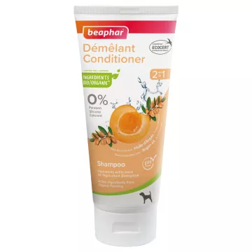 Beaphar 2in1 Detangling Shampoo mit natürlichen Aprikosen- und Arganöl-Extrakten 200ml