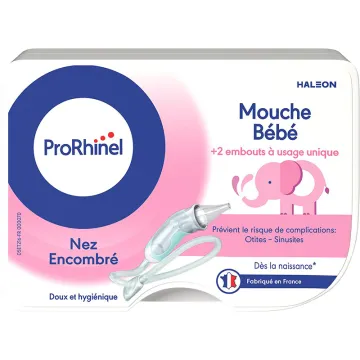 ProRhinel Mouche Bébé + 2 Embouts Jetables Souples