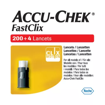 Lancetas ACCUCHEK FASTCLIX 204