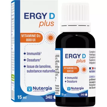 Ergy D Plus Nutergia Vitamine D3 800 IE 15 ml