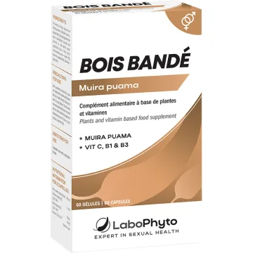 Bois Bandé Muira Puama Natural Aphrodisiac Labophyto 60 capsules