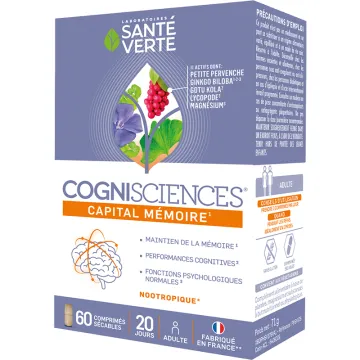 Cognisciences Церебральная стимуляция Santé-Verte 60 таблеток
