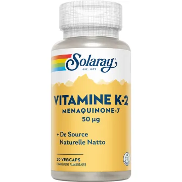 Solaray Vitamin K2 Menaquinon-7 50 µg 30 Kapseln