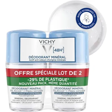 Vichy Mineral Deodorant Ohne Aluminiumsalz 48h Roll-On 50 ml