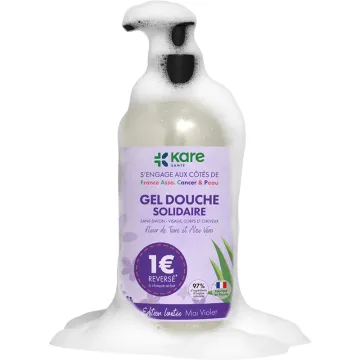 Kare Solidaire Gel de Ducha Rostro, Cuerpo y Cabello 1L