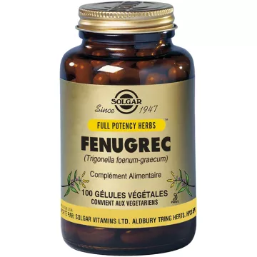 Solgar Fenugrec 100 gélules végétales