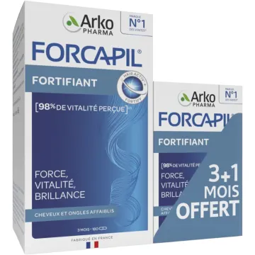 Forcapil Fortifiant Cheveux Et Ongles Affaiblis 180+60 Gélules