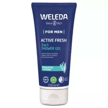 Weleda Homme Gel Douche Énergisant Active Fresh Bio 200 ml