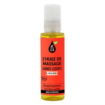 LCA Organic massage oil for light legs