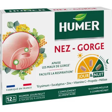 Humer Día/Noche Resfriado Natural 15 comprimidos