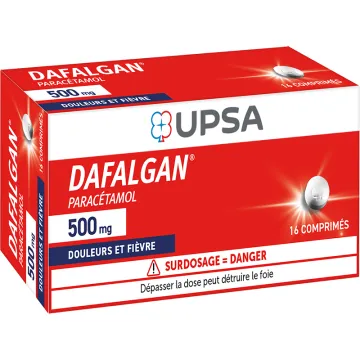 Dafalgan 500 mg paracétamol 16 comprimés