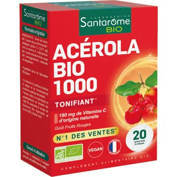 Acerola Bio 1000 Santarome Comprimidos para mastigar