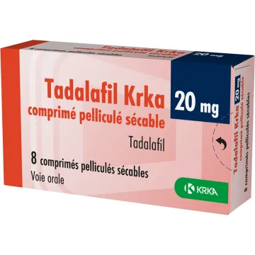 Tadalafil 20mg KRKA Traitement de la Dysfonction Érectile