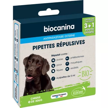 Pipette repellenti per cani Biocanina X3