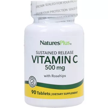 Natures Plus Vitamin C 500 mg Rose Hips 90 tablets