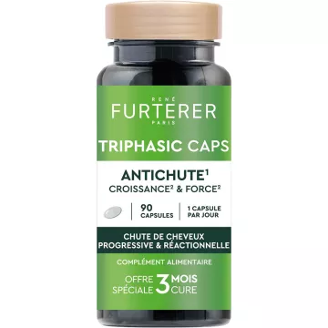 Rene Furterer Triphasic Caps Anti-Haarausfall-Behandlung Wachstum & Kraft 90 Kapseln