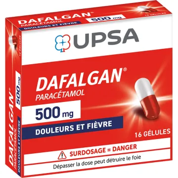 Dafalgan 500 mg Paracétamol 16 gélules
