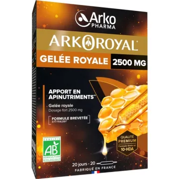 Arkoroyal Gelée Royale 2500 mg Bio 20 ampoules