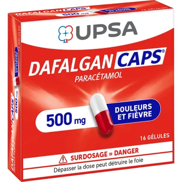 Dafalgan Caps Paracetamol 500MG 16 cápsulas