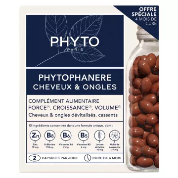 Phyto Phytophanère Force Croissance Volume 120 Cápsulas Duplas