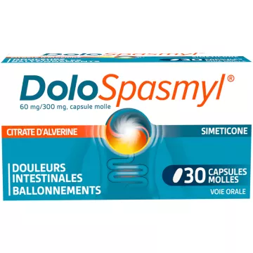 DoloSpasmyl Alverine Simeticona Dolor Digestivo 30 cápsulas