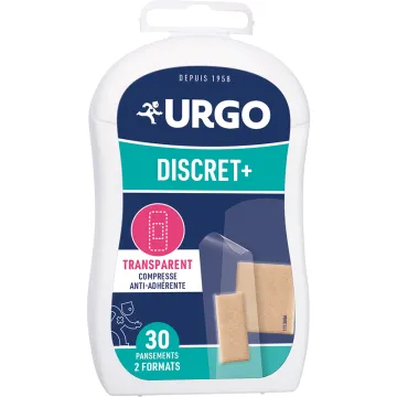 Urgo Discret - Pensos de suporte transparentes - Caixa de 30