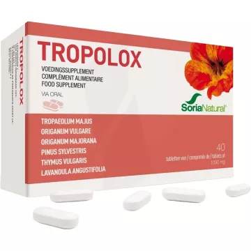 Soria Natural Tropolox Defesas naturais e antissético 40 comprimidos